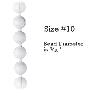 Size #10 Metal Bead Chain for Roller Shades & Vertical Blinds (By-the-Foot)