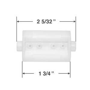 Plastic Drum for 2" Horizontal Blinds with a 3/16" Square Tilt Rod