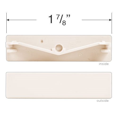Hunter Douglas End Cap for 1 7/8" Rectangular Bottom Rails on Cellular Honeycomb Shades