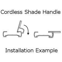 Comfortex Bottom Rail Handle for Cordless Cellular Honeycomb Shades with 1  3/8