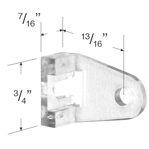 Set of Plastic Hold Down Brackets for 1