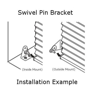 Graber and Bali Metal Hold Down Bracket for 1" Mini Blinds & Cellular Shades