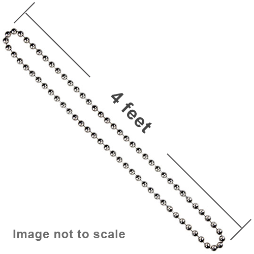 Size #10 Continuous Metal Bead Chain Loop for Roller Shades - Nickel