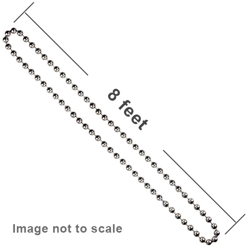 Size #10 Continuous Metal Bead Chain Loop for Roller Shades - Nickel
