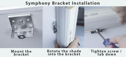 Comfortex Symphony Mounting Bracket for Cellular and Pleasted Shades - Revised and Updated Style