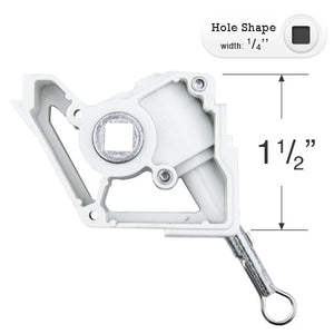 Bali and Graber Low Profile Wand Tilt Mechanism with a 1/4" Square Hole - Hook Stem