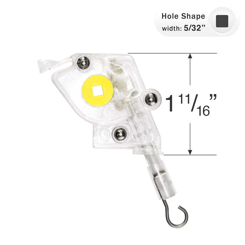 Low Profile Cord Loop Tilt Mechanism with a 5/32