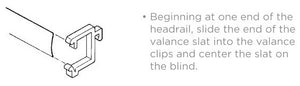 3 Day Blinds Valance Clip for 1" Metal Essentials Blinds