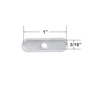 Bottom Rail End Cap for 1" Mini Blinds with a Rounded Bottom Rail