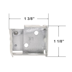 Clearance - Box Mounting Brackets for 1" Mini Blinds With 1" x 1" Headrail - White