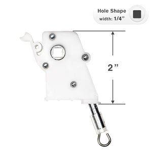 Heavy Duty Wand Tilt Mechanism with a 1/4" Square Hole for Horizontal Blinds