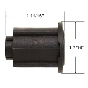 Roller Shade End Plug for Cassettes with 1 1/2 Tubes