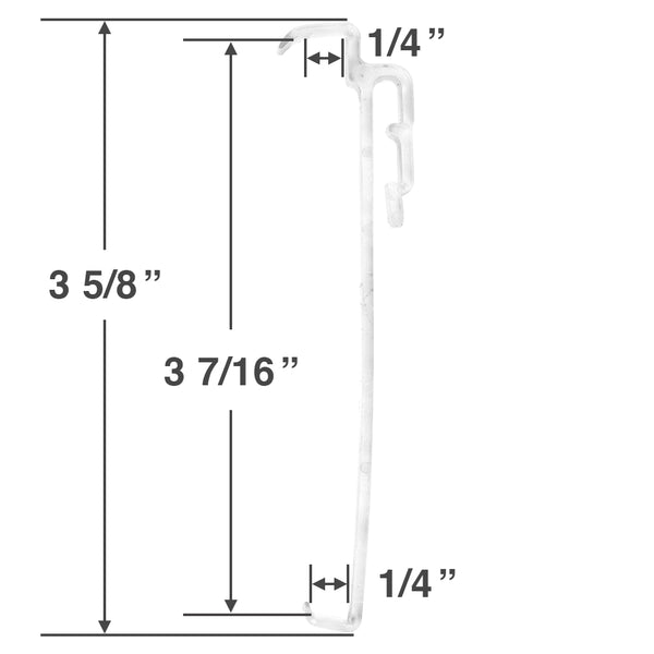 Graber and Bali 3 1/2" Valance Clip for Wood and Faux Wood Blinds
