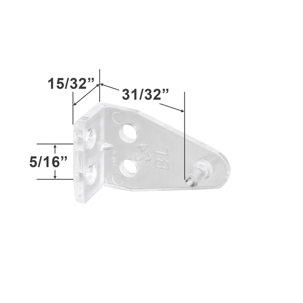 Plastic Hold Down Bracket with 3/32