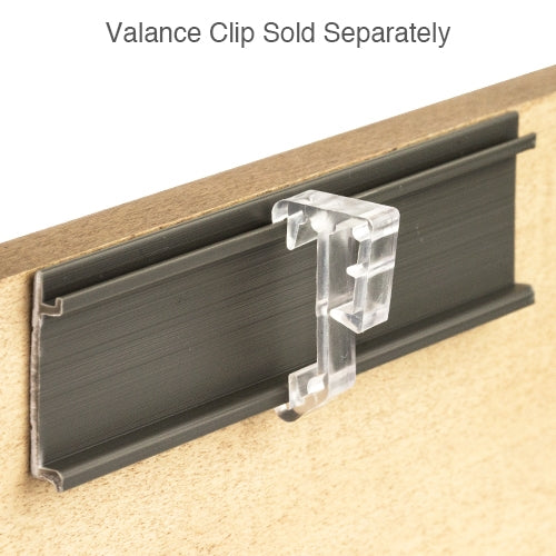 1" Hidden Valance Clip for Wood and Faux Wood Valances - Clear