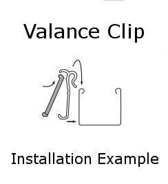 3 1/4" Valance Clip for Wood and Faux Wood Blinds