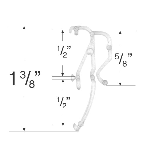 Valance Clip for 1/2" Micro Mini Blinds