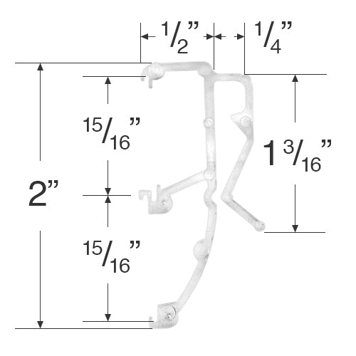 Valance Clip for Wood & Faux Wood Valances