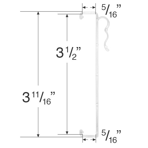 Valance Clip for 3 1/2" Wood and Faux Wood Blinds