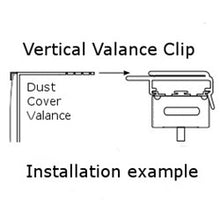 Valance Clip for Vertical Blinds with 1 3/8