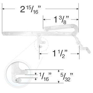 Valance Clip for Vertical Blinds with 1 1/2" Wide Headrails