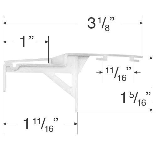 Levolor Valance Clip for Outside Mount Designline Vertical Blinds