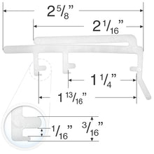 Valance Clip for Vertical Blinds with 1 3/16