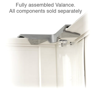 Alta and M&B Valance Corner Support for Vertical Blinds with Dust Cover Valances