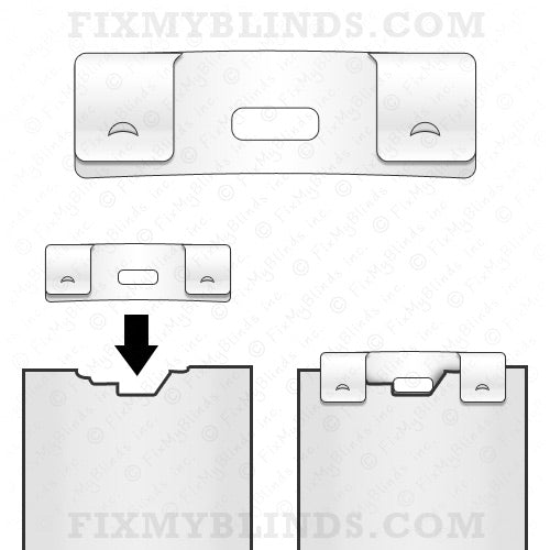 spotblinds Vertical Blind Vane Savers - Replacement Clip Repair and Rehang  - Easy Vertical Blind Repair Solution Vane Repair Kit, (Silver, 35 Pack)