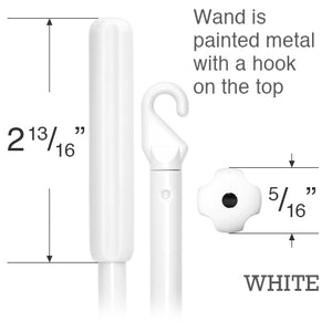 Metal Wand for Vertical Blinds and Draperies