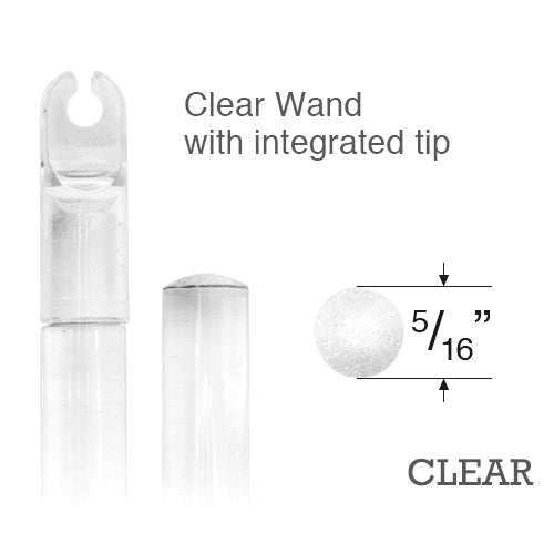 Levolor Clear Plastic Wand with Integrated Tip for Mark 1 Horizontal Blinds