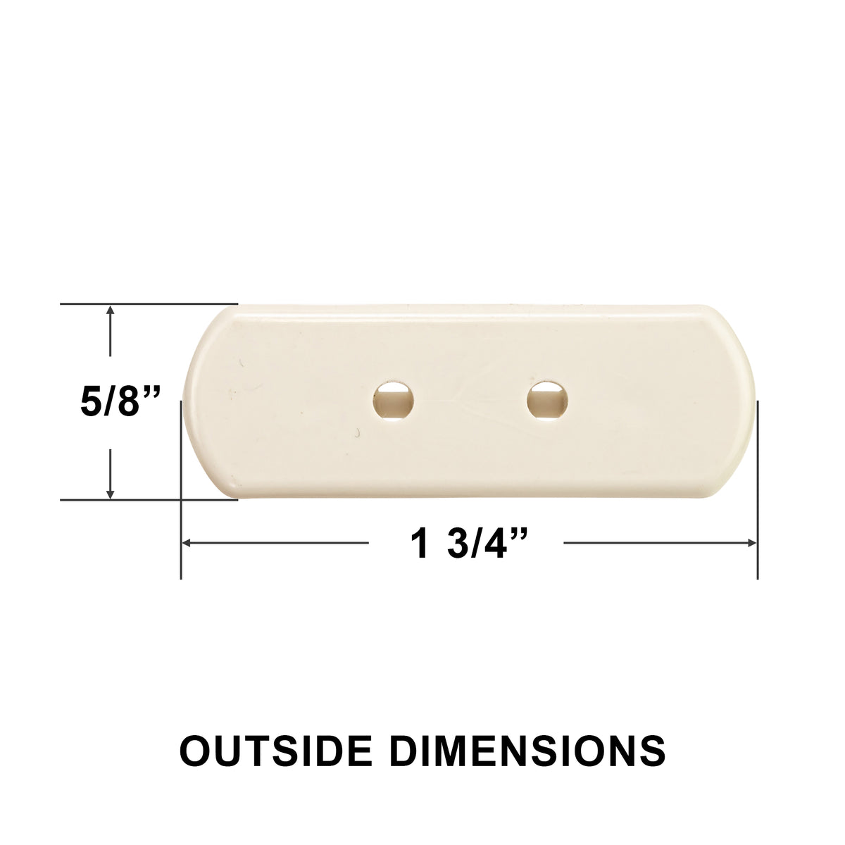 Levolor Kirsch Bottom Rail End Cap for Cellular Shade Fix