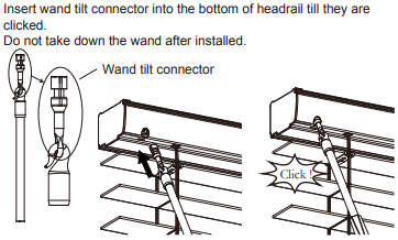 Home Decorators & Norman Plastic Tilt Mechanism Stem for 2" Cordless Faux Wood Blinds