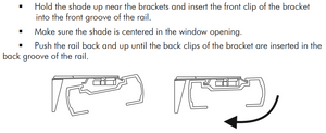 Comfortex Mounting Bracket for Cellular Honeycomb Shades with a 1 3/8" Headrail