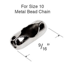 Metal Bead Chain Connector for Size #10 Chain
