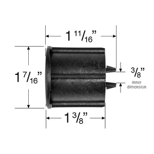 Rollease R-Series Roller Shade End Plug for Cassettes with 1 1/2" Tubes - CREP53