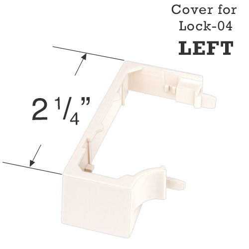 Hunter Douglas Cord Lock Cover for Honeycomb Shades - 1  7/8" Headrail - Older Style - Left Side Only