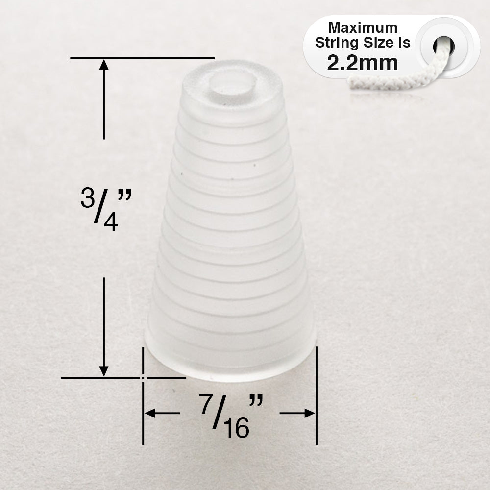 Ribbed Plastic Tassel for Horizontal Blinds