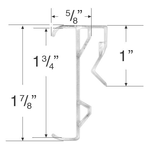 Valance Clip for 1 3/4" Wood and Faux Wood Valances