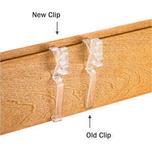 Hunter Douglas Universal Valance Clip for Wood & Faux Wood Blinds - Improved & Updated Style