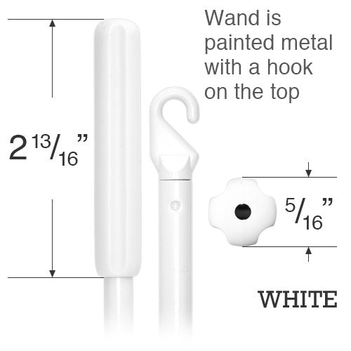 Metal Wand for Vertical Blinds and Draperies